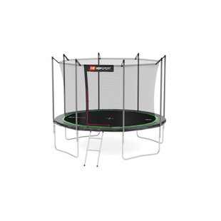 Батут Hop-Sport 12ft (366cm) black/green з внутрішньою сіткою  5902308222038 фото