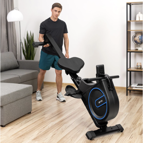 Гребной тренажер магнитный Gymtek XR1000 Синий, Черный 5905884420249 фото