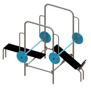 Стенд для жиму комбінований SiverSport SL-138 SL-138 фото