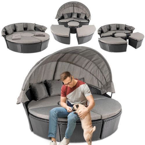 Садовая мебель MILANO Черный/Серый 5902308220881 фото